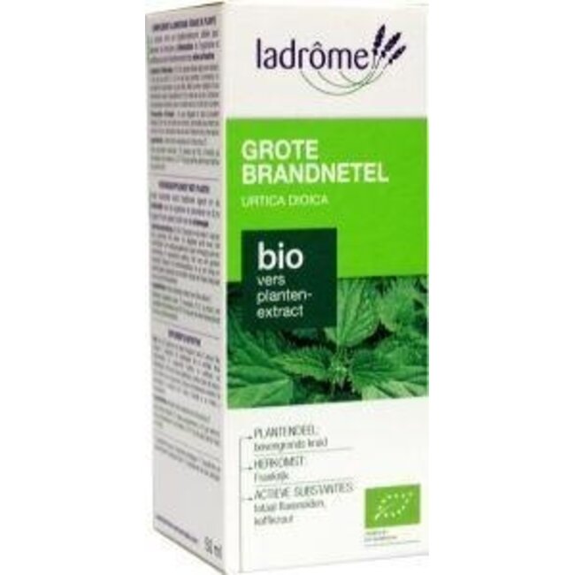 Ladrome Utrica dioica brandnetel tinctuur bio 50 Milliliter