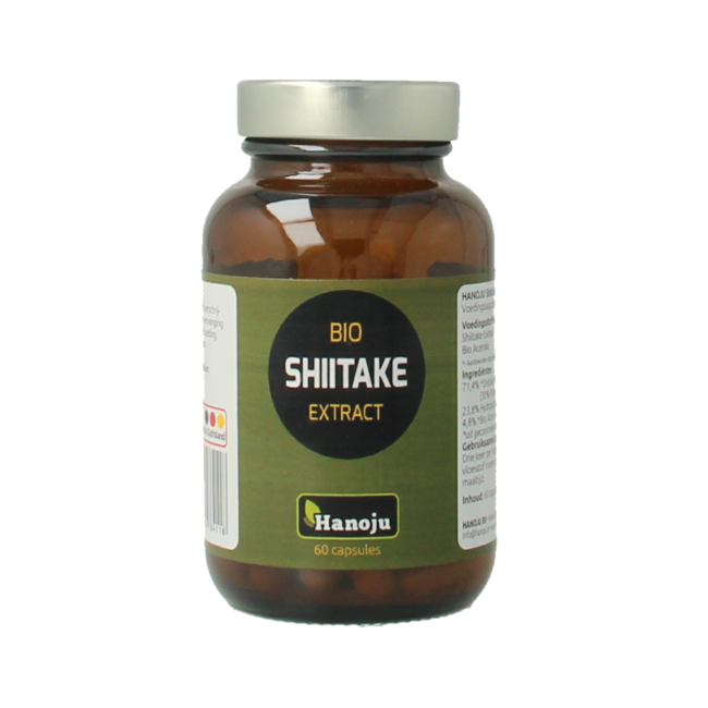 Hanoju Shiitake Extrakt Bio 60 Vegetarische Kapseln