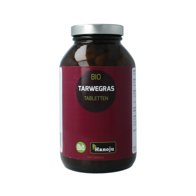 Hanoju Trawa Pszeniczna w szklanej butelce, bio, 600 tabletek