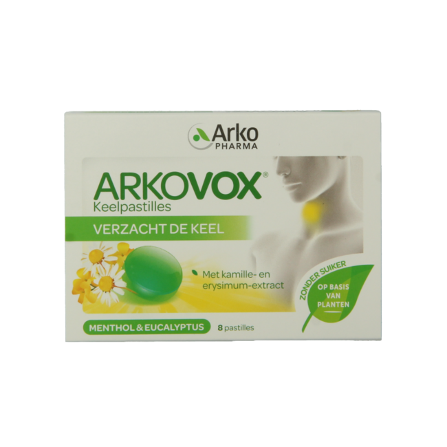Pastiglie per la gola Arkovox Menta Eucalipto 8 Pastiglie