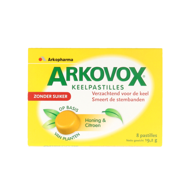 Arkovox Honig-Zitronen-Halspastillen, 8 Pastillen