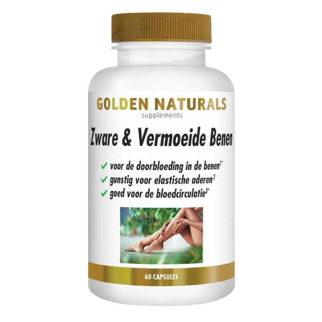 Golden Naturals Piernas pesadas y cansadas 60 cápsulas vegetales
