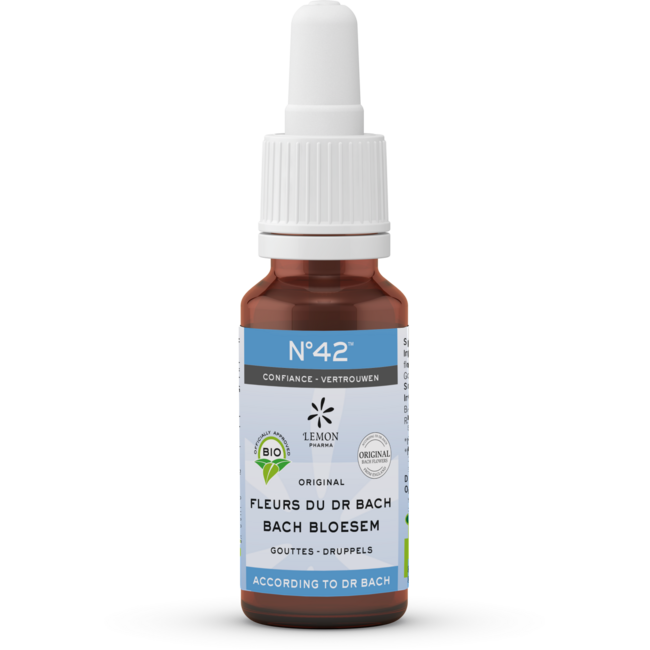 Mieszanka esencji kwiatowych Bacha (Bach Bloesem) nr 42 Pewność siebie, bio, 20 mililitrów