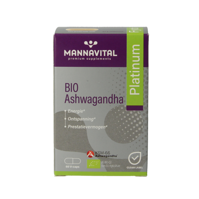 Mannavital Ashwagandha Platinum Bio 60 Capsule Vegetali