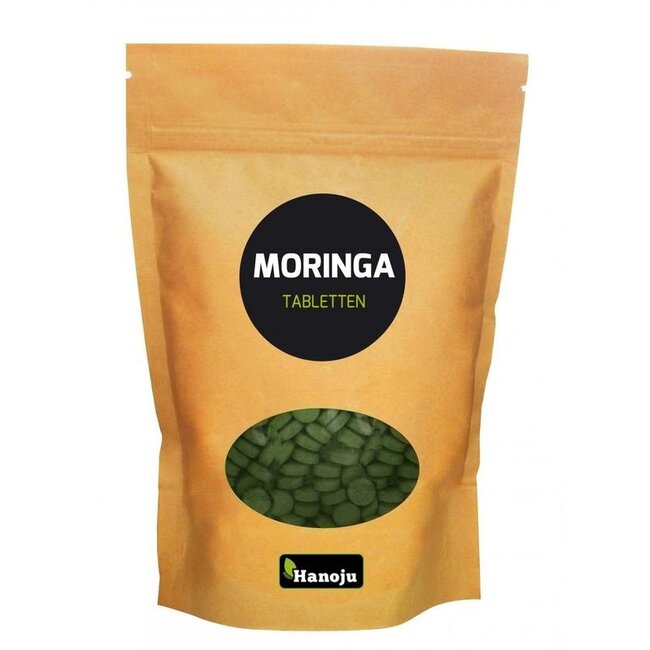 Hanoju Moringa oleifera całe liście 500mg 500 tabletek