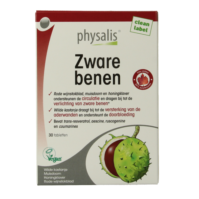 Physalis Piernas Pesadas 30 Comprimidos