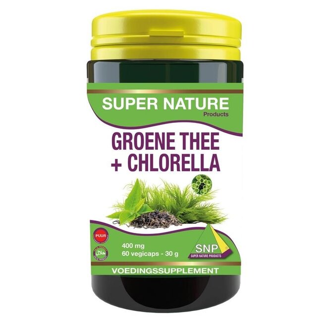 SNP Grüner Tee Chlorella 400 mg rein 60 Kapseln