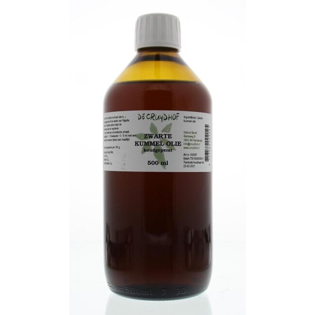 Cruydhof Black Cumin Oil cold-pressed 500ml