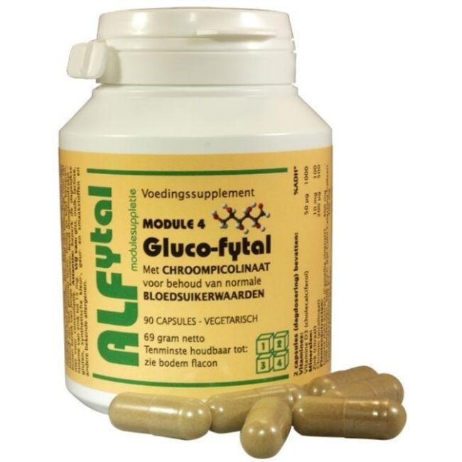 Alfytal Gluco-fytal bloedsuikerformule 90 Vegetarische capsules