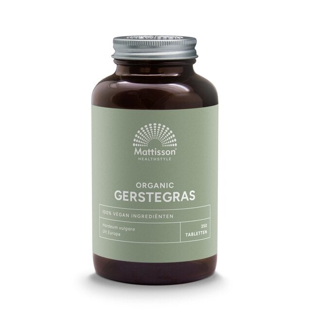 Mattisson Organic Wheatgrass Tablets Raw 400mg 350 Tablets