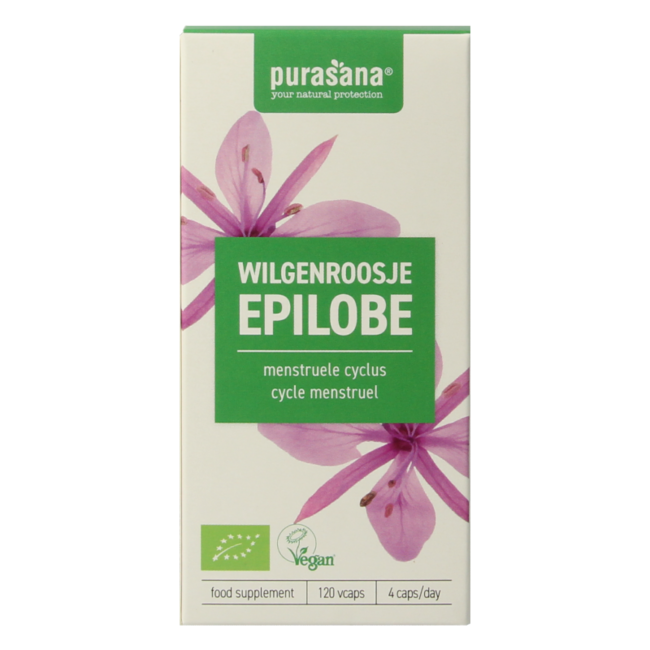 Purasana Epilobio vegano bio 120 cápsulas vegetales