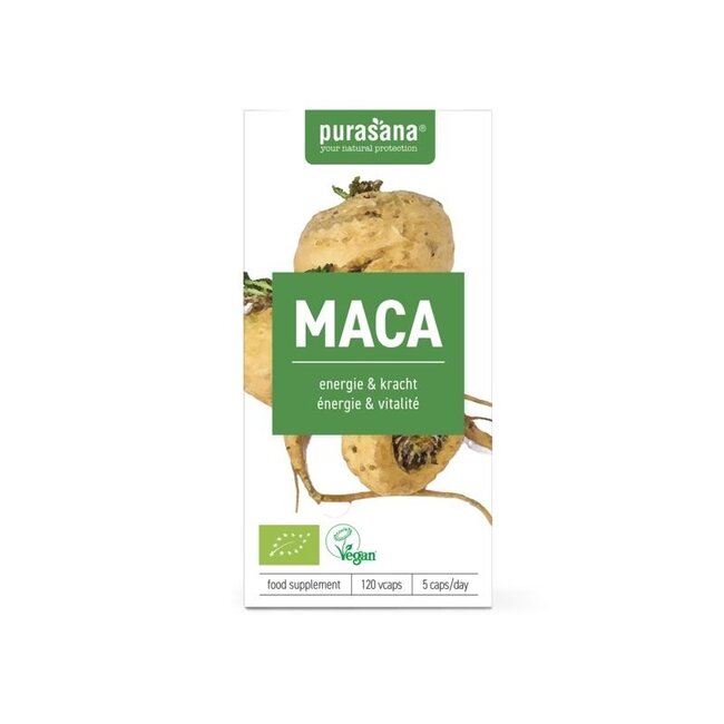 Purasana Maca vegan bio 120 capsule vegetali