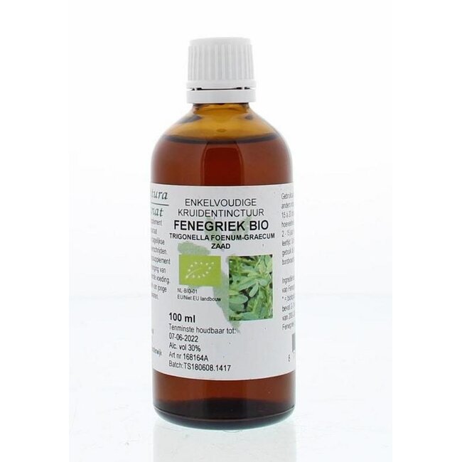 Cruydhof organic fenugreek (Trigonella foenum-graecum) tincture 100ml
