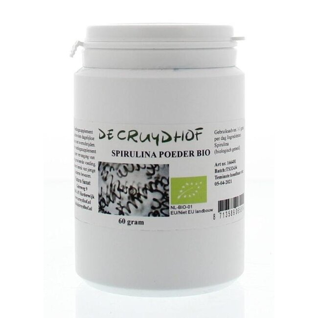 Cruydhof Spirulina Pulver Bio 60 Gramm