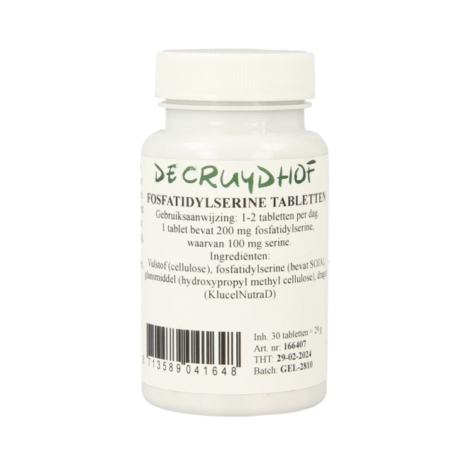 Cruydhof Phosphatidylserin 200mg 30 Tabletten