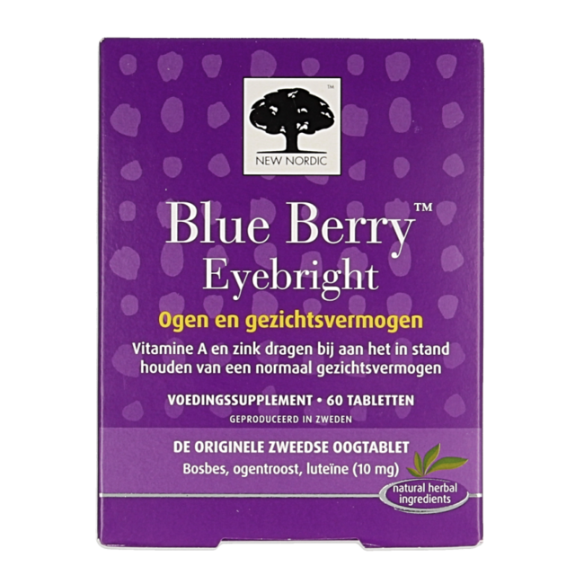 Jagoda i świetlik (Eyebright) 60 tabletek