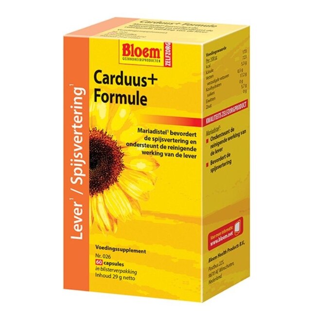 Fórmula Carduus+ de Bloem 60 Cápsulas