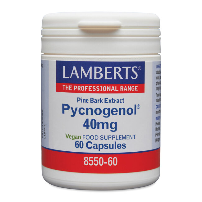 Lamberts Extracto de corteza de pino (Pycnogenol 40mg) 60 Cápsulas vegetales