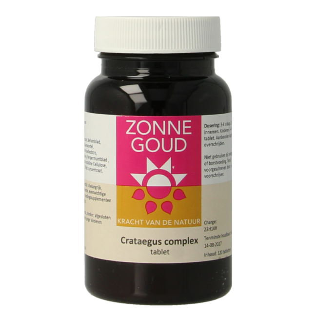 Zonnegoud Crataegus Komplex 120 Tabletten