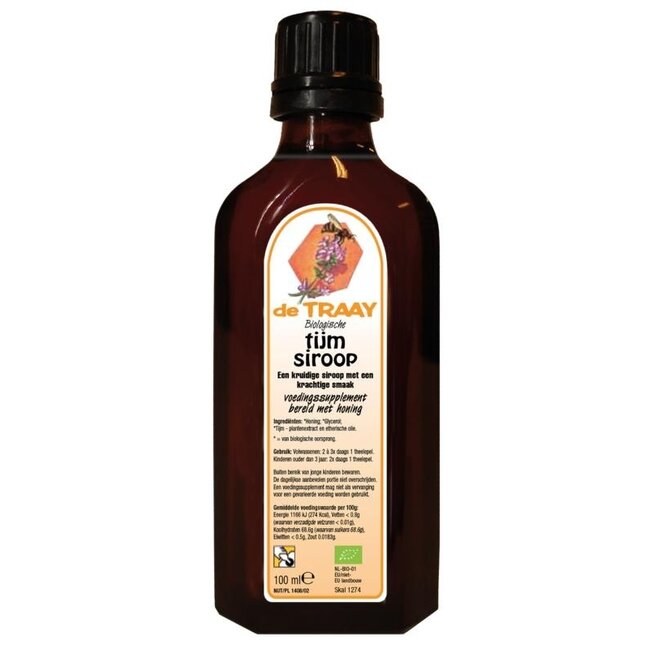 Traay Thymiansirup Öko Bio 100 Milliliter