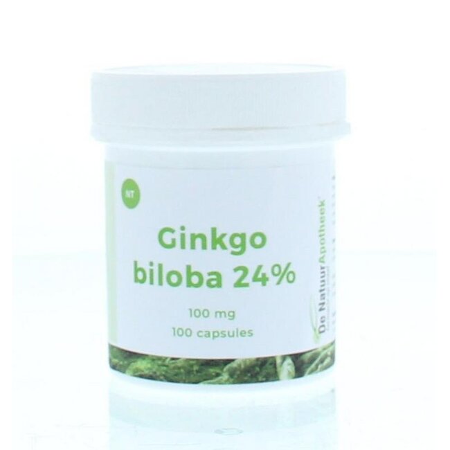 Natuurapotheek Ginkgo biloba 24 % 100 mg 100 gélules