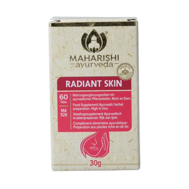 Maharishi Ayurv Pelle Radiosa 60 Compresse