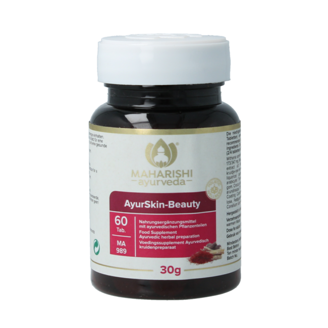 Maharishi Ayurv Ayurskin beauty youthful skin 60 Tablets
