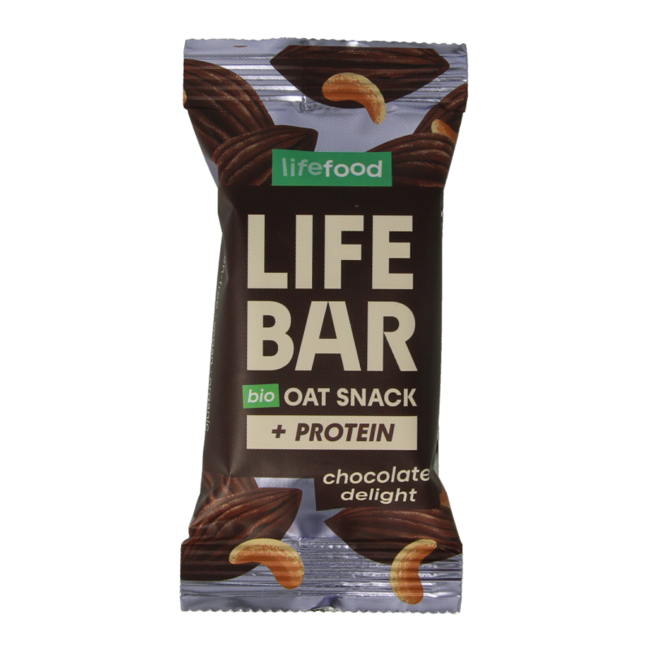 Lifefood Lifebar snack d'avena proteico delizia al cioccolato bio 40 Grammi