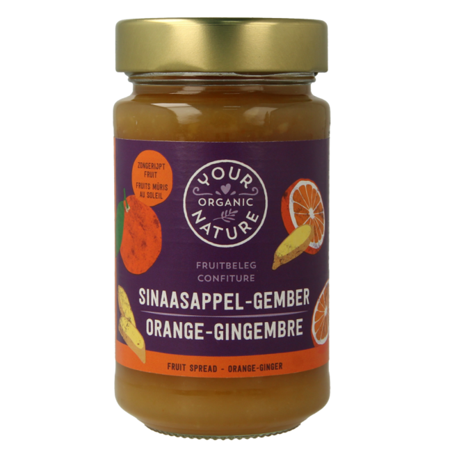 Organic orange / ginger fruit spread 250g