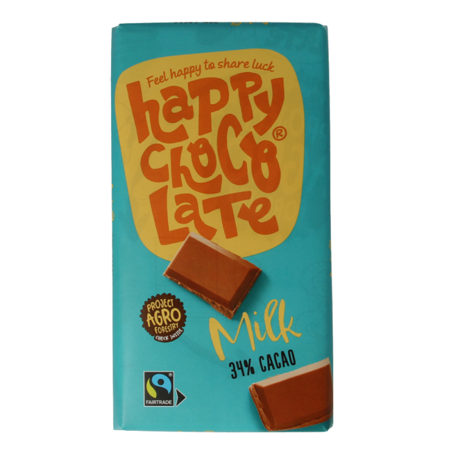 Happy Cioccolato al Latte Bio 200 Grammi