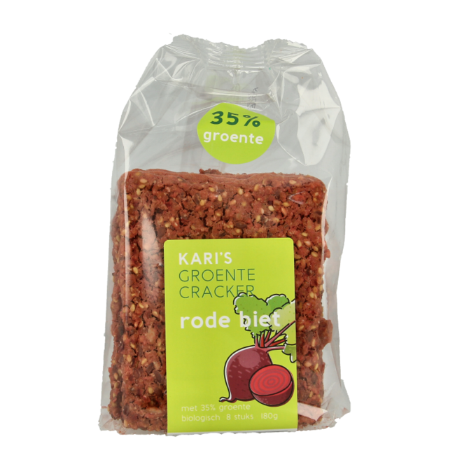 Organic beetroot vegetable crackers 180g