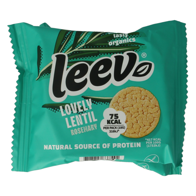 Leev Lovely Linsenkuchen Rosmarin Bio 54 Gramm