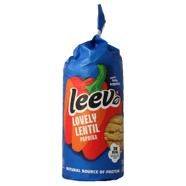 Leev Lovely Gallette di Lenticchie al Peperone Bio 117 Grammi
