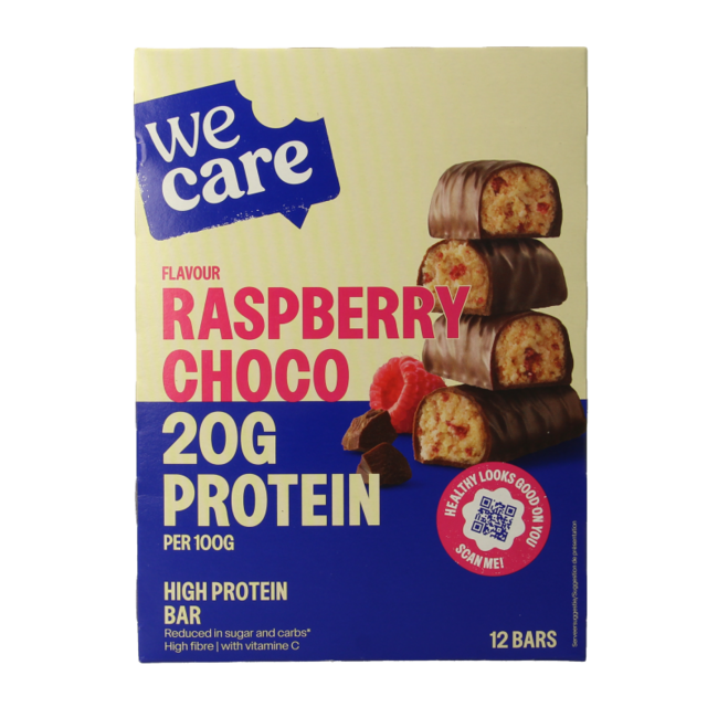 High Protein Raspberry Chocolate Bars 372 Grams