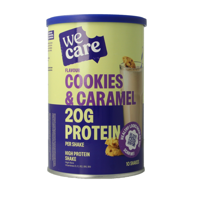 WeCare High Protein Shake Cookies & Caramel 340 Gramm