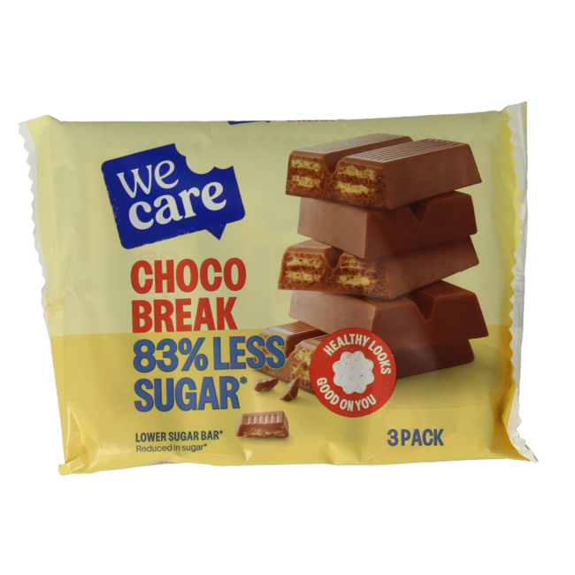 Barrette WeCare Basso Contenuto di Zuccheri/kcal Choco Break 645 Grammi