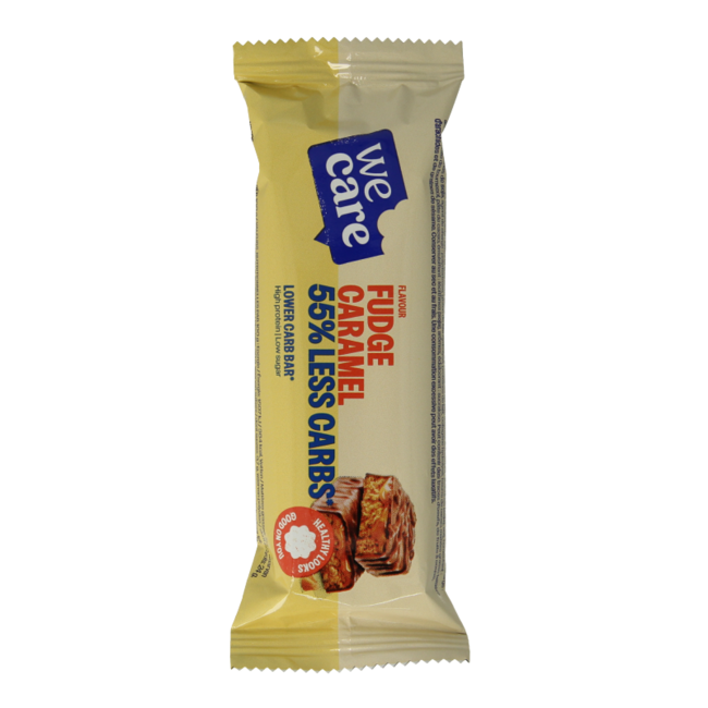 Barre faible en kcal/glucides fudge caramel 60 grammes