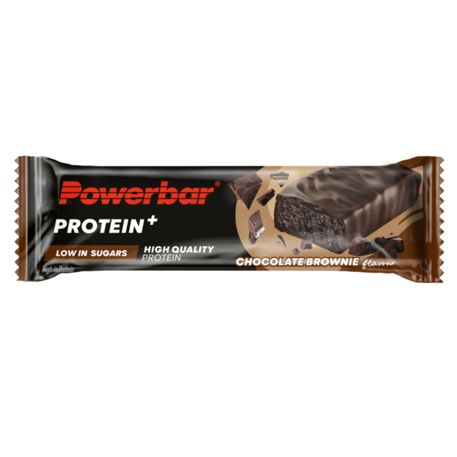 Powerbar Protein+ Riegel Low Sugar Chocolate Brownie 35 Gramm
