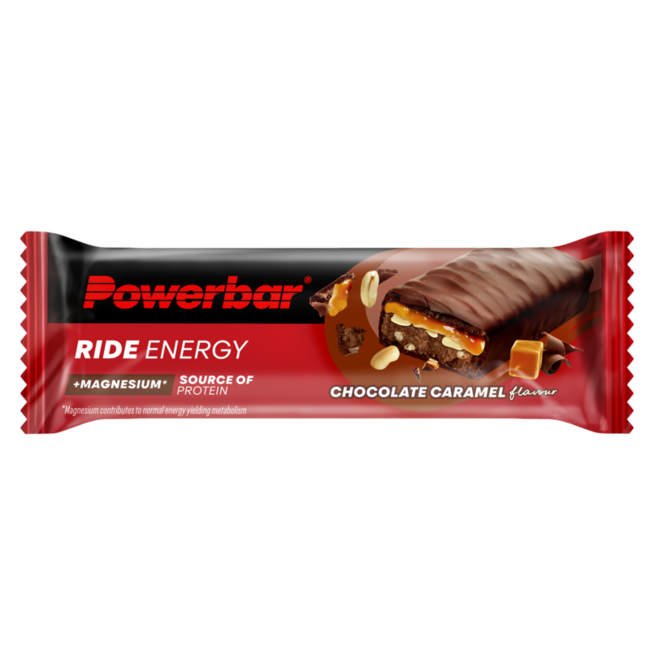 Barrita energética Powerbar Ride chocolate caramelo 55 Gramos
