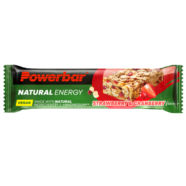 Barretta energetica Powerbar Natural Fragola Mirtillo Rosso 40 Grammi