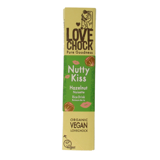 Lovechock Nutty Kiss Organic 40 Grams