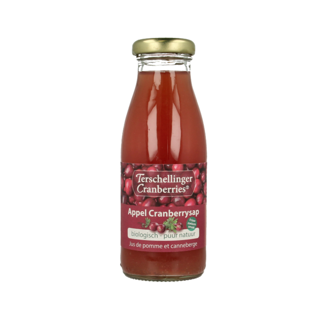 Zumo de manzana y arándano rojo bio Terschellinger 250 ml