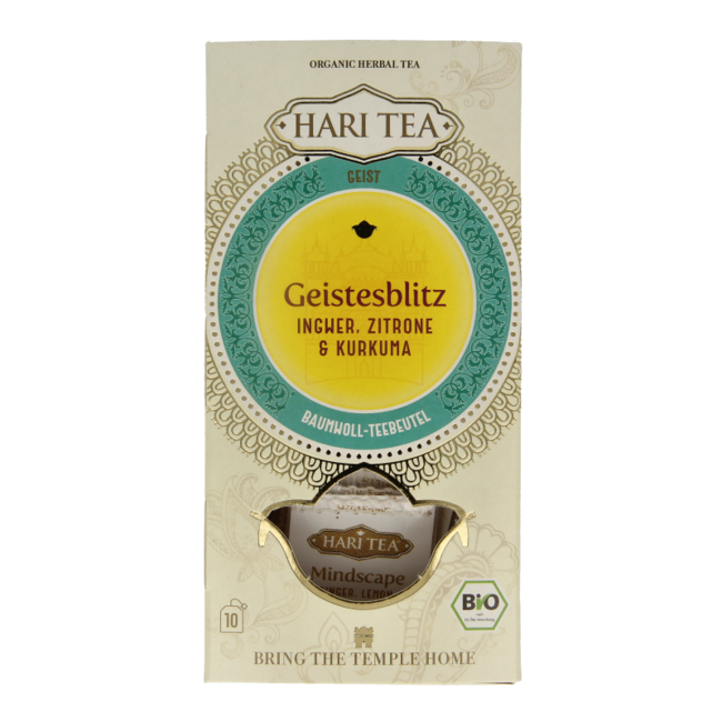 Hari Tea Ingwer Zitrone & Kurkuma Mindscape Bio 10 Stück