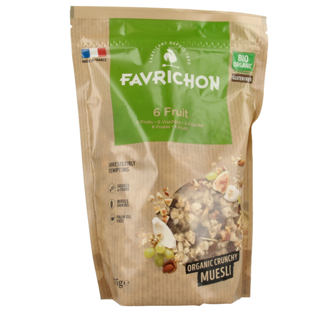 Organic 6 fruit muesli 375g