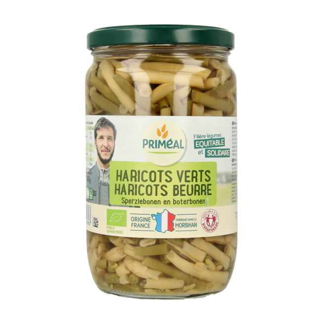 Primeal Fagiolini e Fagioli Burro Biologici dalla Francia 660 Grammi