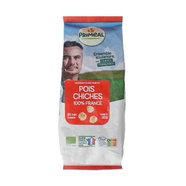 Primeal Kikkererwten desi uit Frankrijk bio 500 Gram