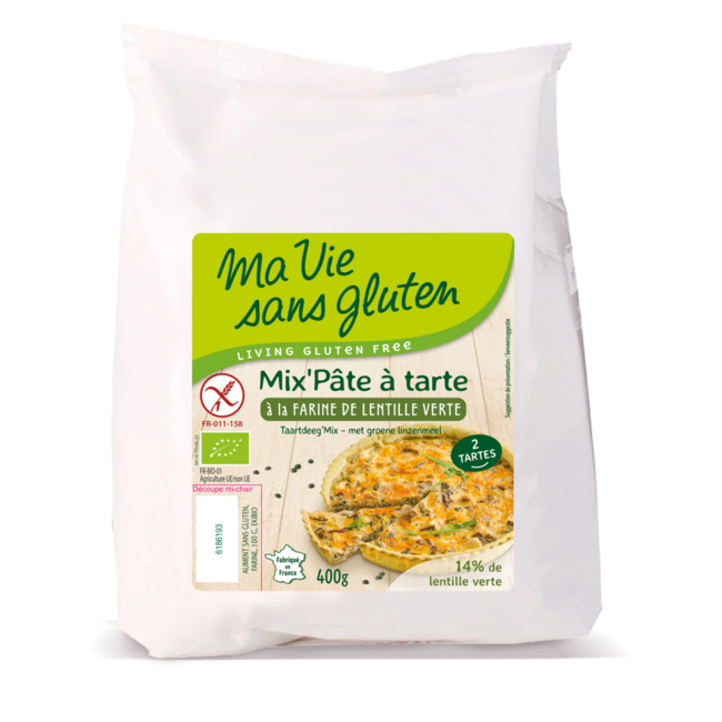 Ma Vie Sans Taartdeegmix zoet en hartig glutenvrij bio 400 Gram