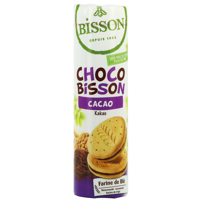 Bisson Ciasteczka pszenne kakaowe bio 300 Gram