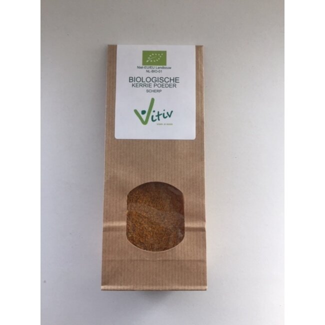 Vitiv Currypulver scharf Bio 50 Gramm