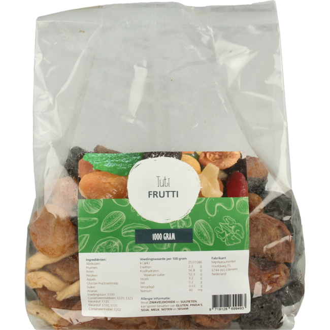 Tutti Frutti MijnNatuurwinkel 1 Kilogram
